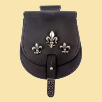 Preview: Tarsoly-Tasche - Fleur de Lys - schwarz